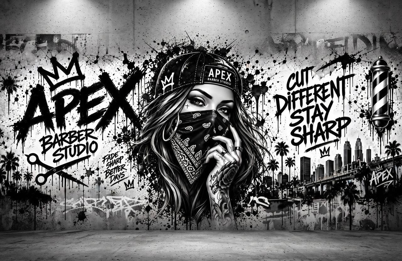 Mural APEX Barber Studio